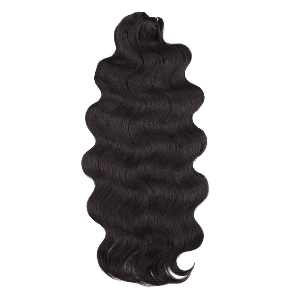 Body Synthetic Loose Body Deep Wave Braiding Hair Extensions 24 Inch Water Wave Braid Hair Ombre Blonde Twist Crochet Curly Hair