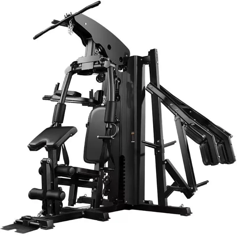 Multi Functional Comprehensive Trainer, Home Large Combination Set, Three Person Station, Commercial Big Bird Squat Weightlifter