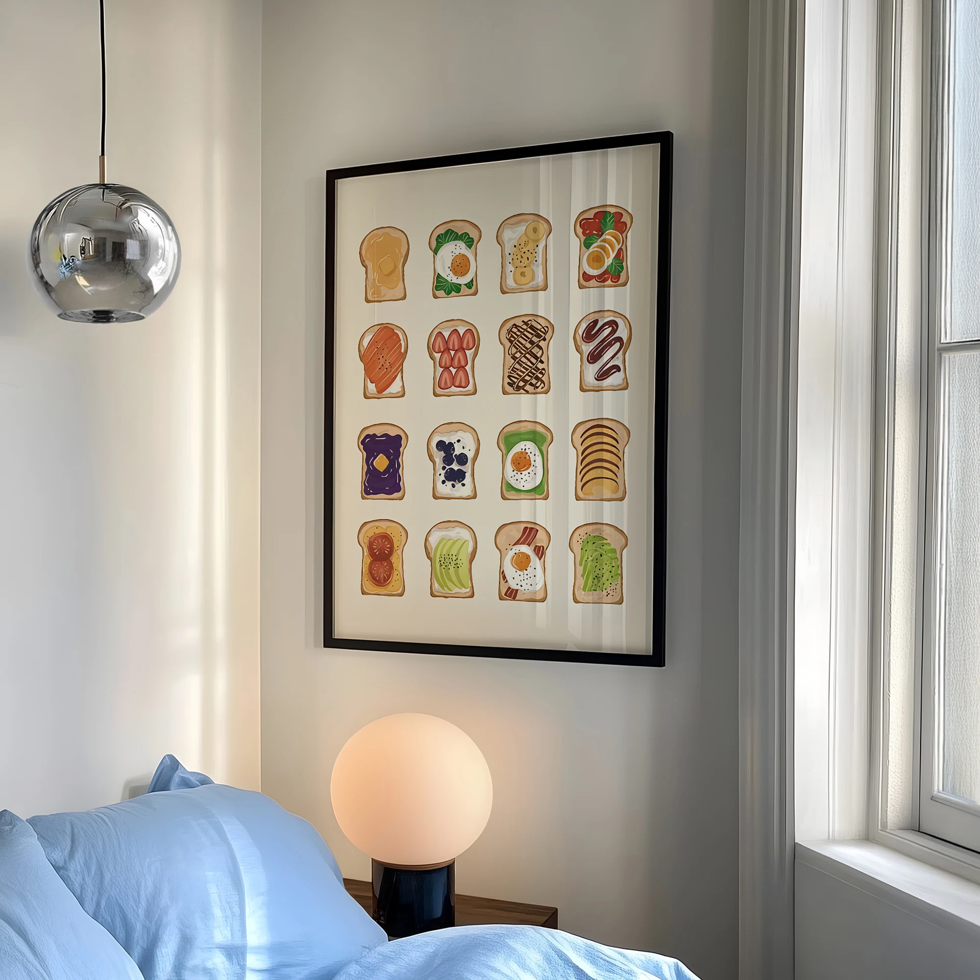 Moderne Küche Brot Und Sandwiches Wand Kunstdrucke Leinwand Malerei Poster Bild Für Wohnzimmer Bett Kinderzimmer Wohnkultur