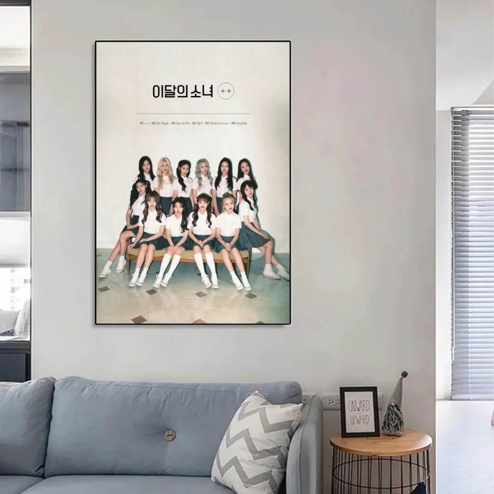 2022 latest Kpop Loona Poster No Framed Kraft Club Bar Paper Vintage Poster Wall Art Painting Bedroom Study Stickers