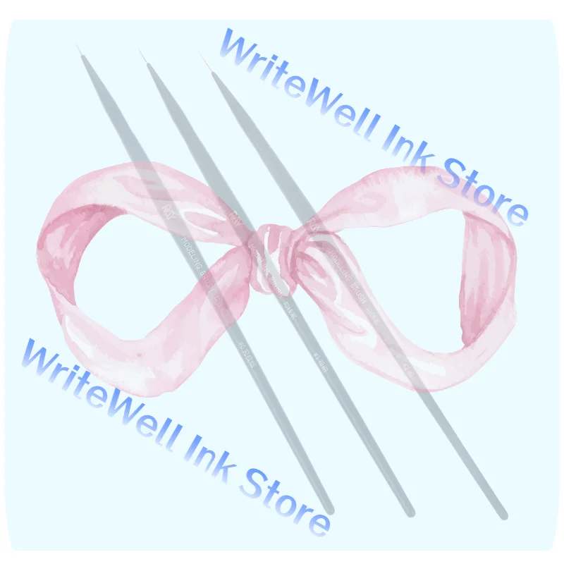 

1/3 шт. # 0 # 1 # 2 ультратонких кисти-линеры для моделирования, рисования контуров и раскрашивания, инструмент для хобби-моделистов