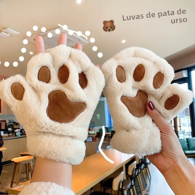luvas-de-inverno-de-la-grossa-femininas-estilo-garra-de-gato-meio-dedo-quentes-e-felpudas-design-de-cinco-dedos-expostos