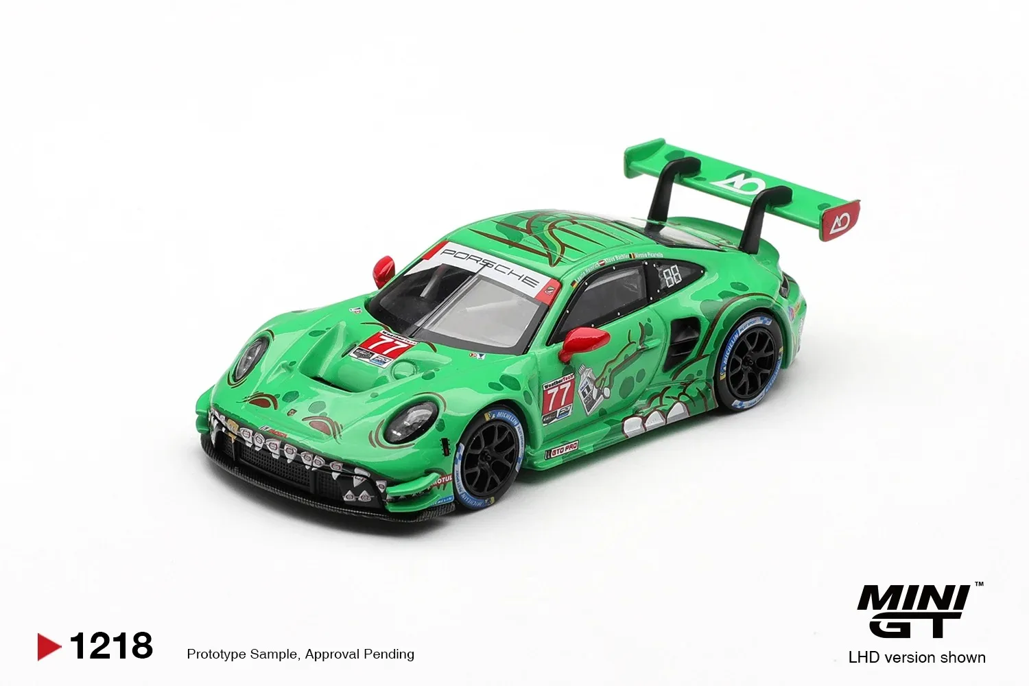 New 1:64 Minigt #1218 Porsch 911 Gt3 R (992) #77 Ao Racing 2025