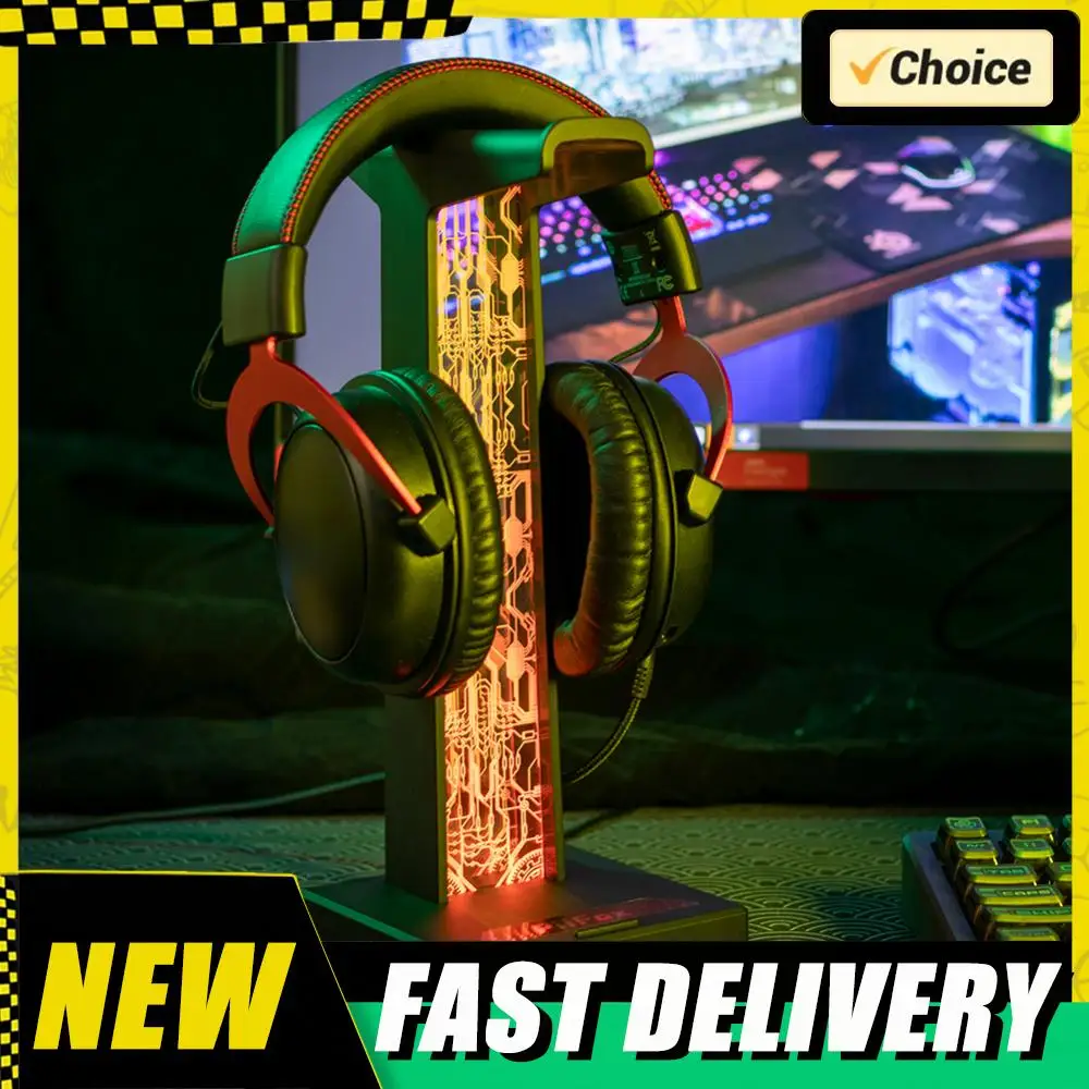 

Кронштейн для наушников RGB, компактная подставка для наушников, держатель, настольный органайзер, стойка для наушников, вертикальный кронштейн, вешалка