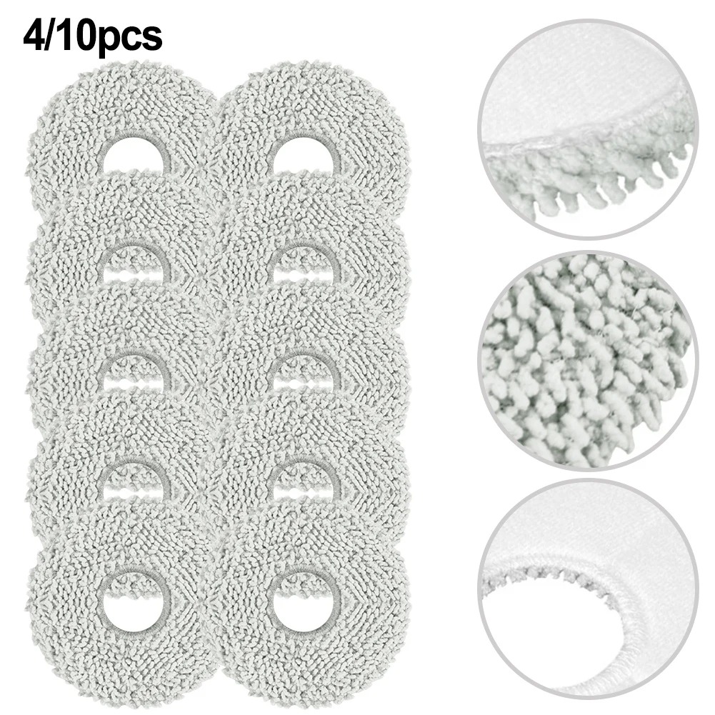 Substituição mop pano para deebot x5 pro aspirador de pó, peças de reposição, ferramentas domésticas, acessórios, 4 ou 10pcs