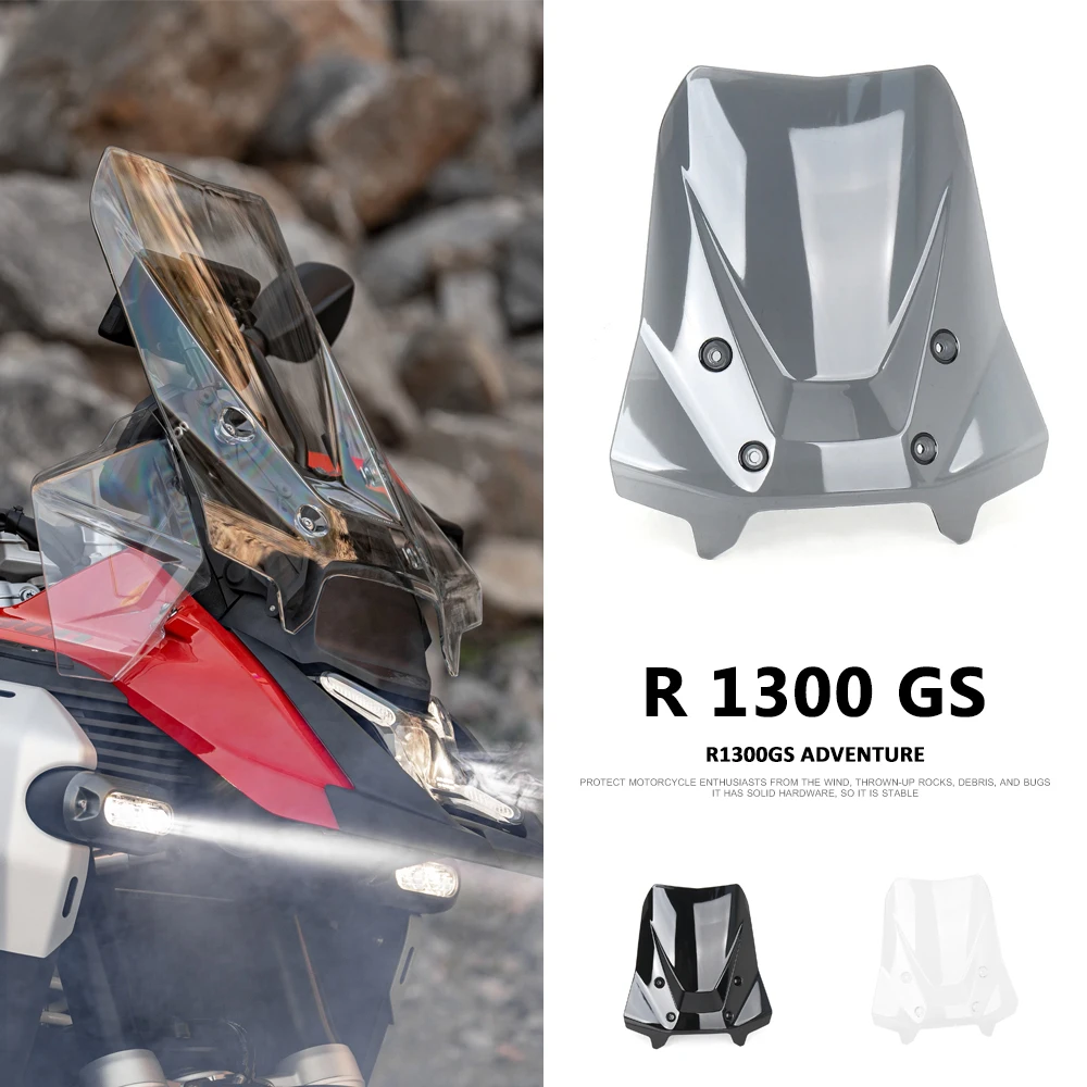 

Motorcycle Accessories For BMW R1300GS Adventure Expanded Windscreen Windshield GS1300 R1300 GS Wind Deflector Screen Fairing 10