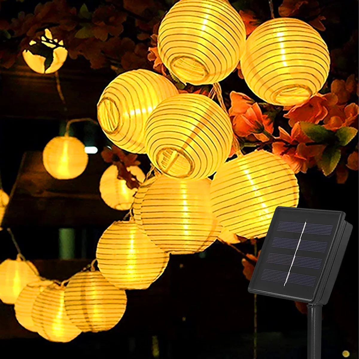 Solar Outdoor Licht Girlande Solar Laterne Garten Lampe String Lighs Wasserdichte Soalr Lampe Garten Girlande Sonnenlicht Garten Decor