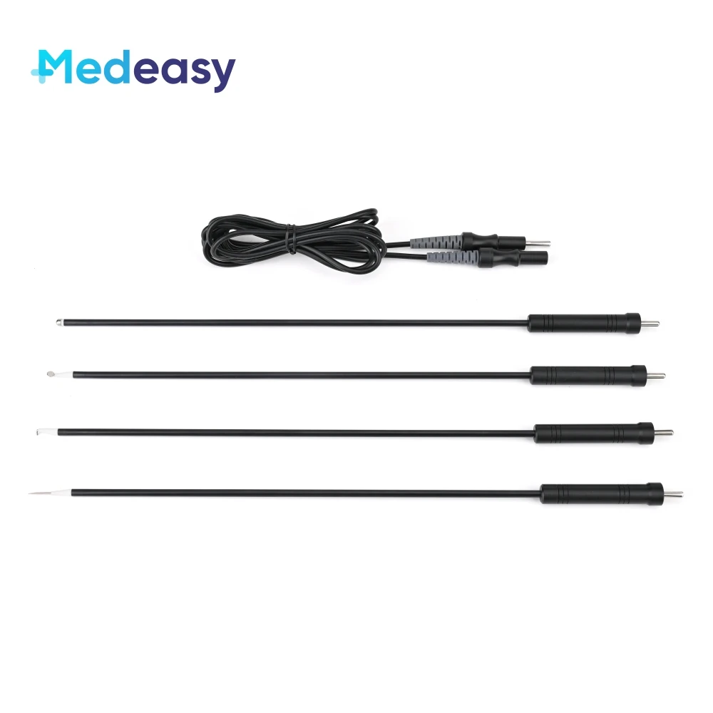 Laparoscopic Surgical Electric Instruments Coagulation L Hook Ballpoint Spatula Needle Laparoscopic Reusable Monopolar Electrode