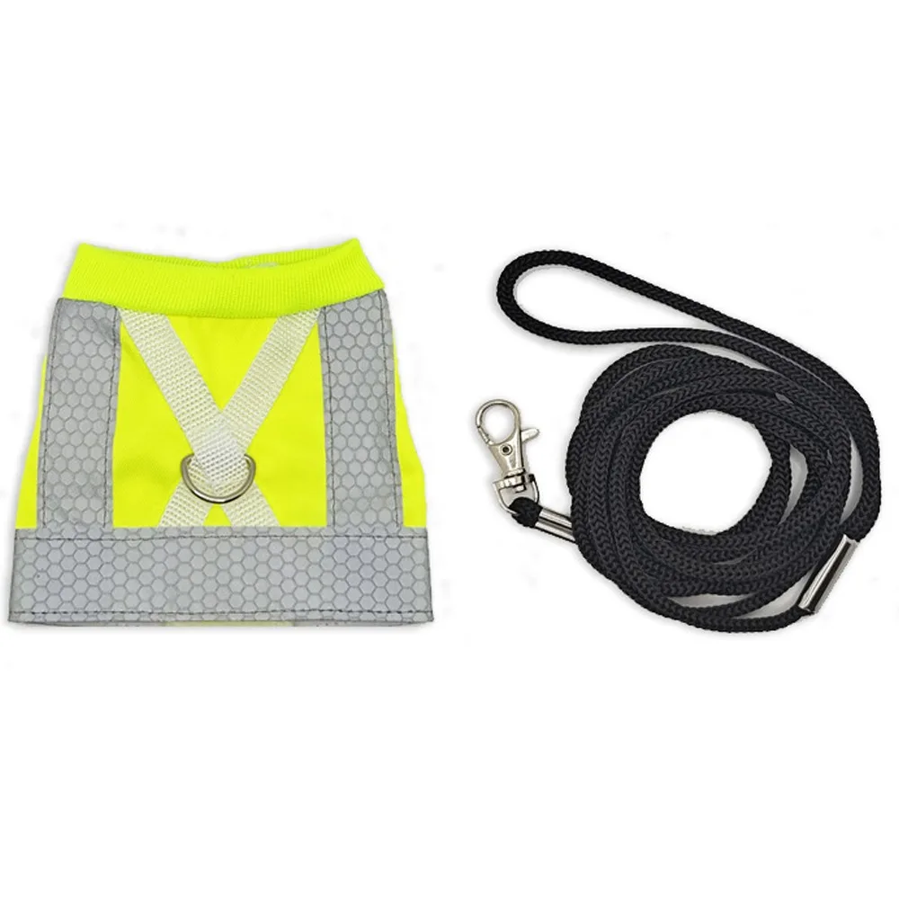 

Parrot Vest Suit Adjustable Parrot Flying Harness Comfortable Sun Protection Reflective Leashes Safety Bird Harness Vest Conures