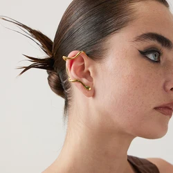 ENFASHION Non-Piercing Branches Ear Cuff Gold Color Clip On Earrings For Women Pendientes Irregular Fashion Jewelry E221375