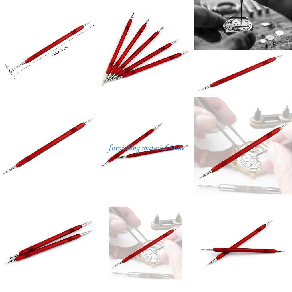 

Y5GD Double Tip Pins Tools Spring for Watch Wrist Strap Removal Fork Repair Fix Tool Lightweight Aluminum Alloy