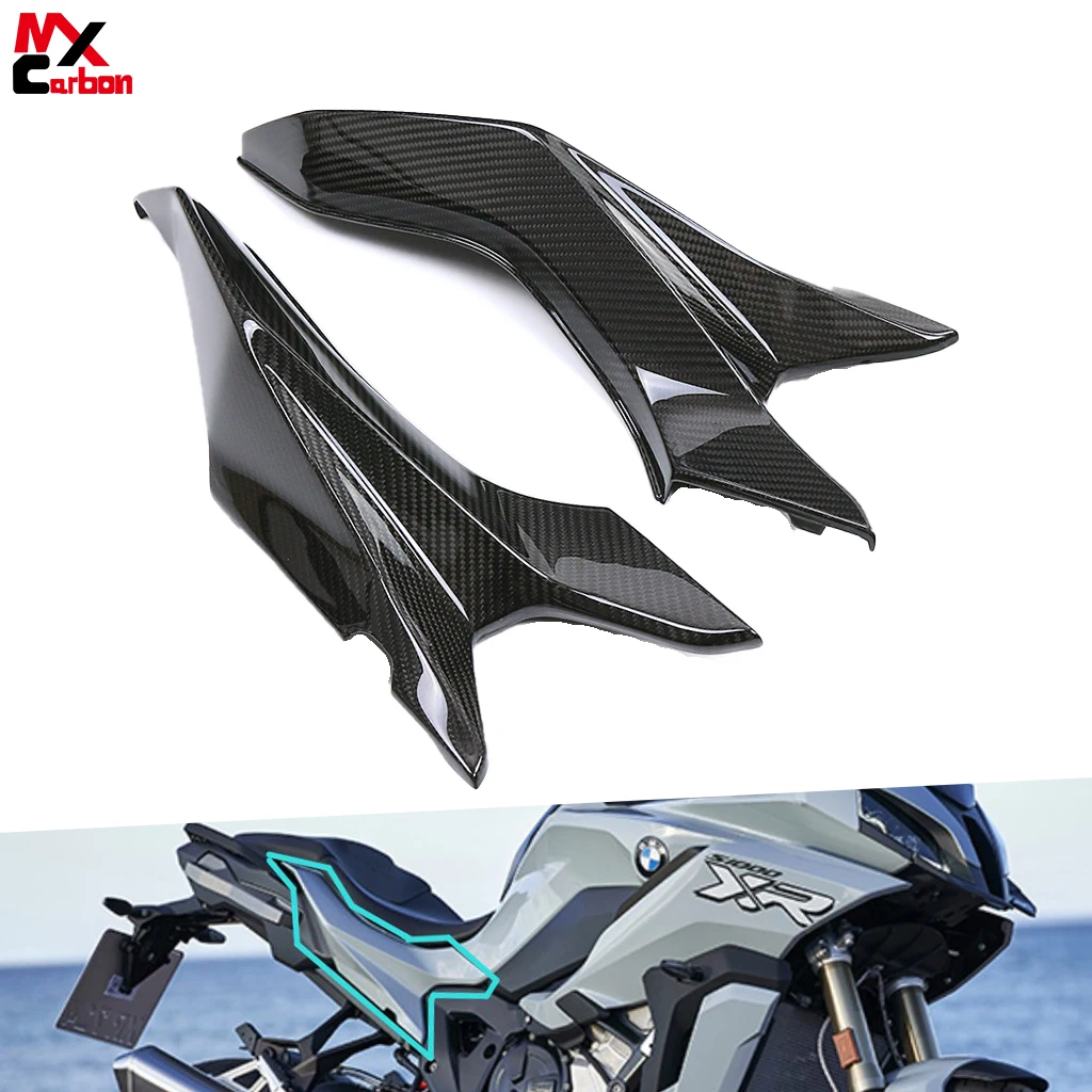 

Мотоциклетные модифицированные боковые панели сиденья из настоящего углеродного волокна, комплекты чехлов, аксессуары для BMW S1000XR 2020 2021 2022 2023