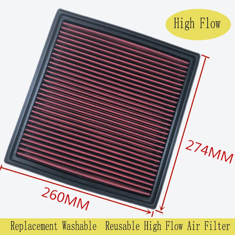 car Air Filter High Flow Replacement Cold Air Intake Fits for BMW F25 F11 F10 X5 E70 535i 640i 740i X3 X4 X5 X6 Washable Filter