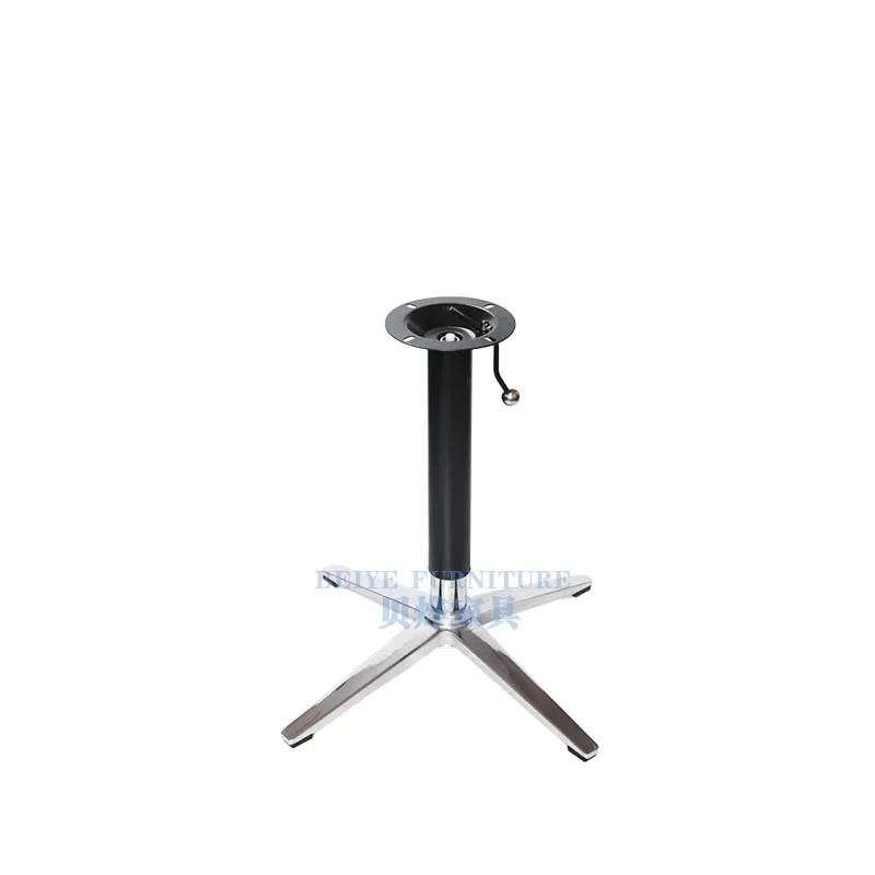Aluminum alloy cross tripod lifting legs small round accessories bar dining table coffee table bracket base