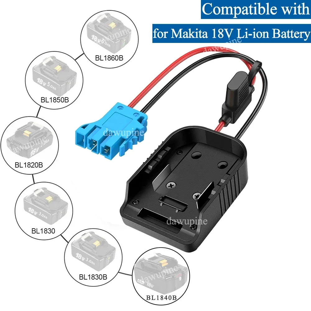 

Power Tool Parts Wire Harness Connector for Peg-Perego Ride-on Toys DIY Adapter for Makita for Bosch 14.4V-18V Lithium Battery