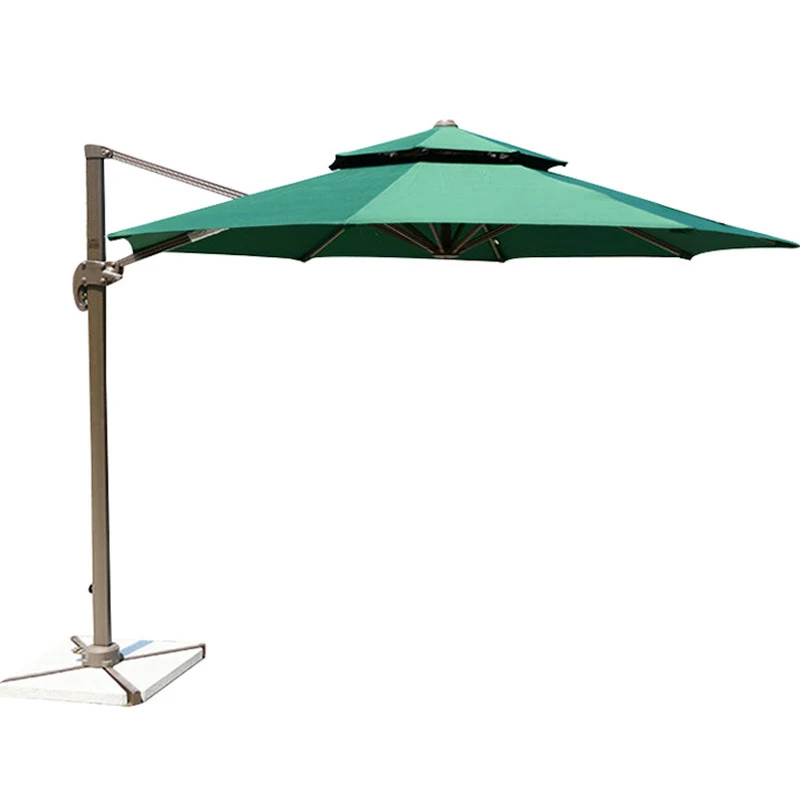 Outdoor double-top round Roman umbrella large courtyard garden umbrella sun umbrella