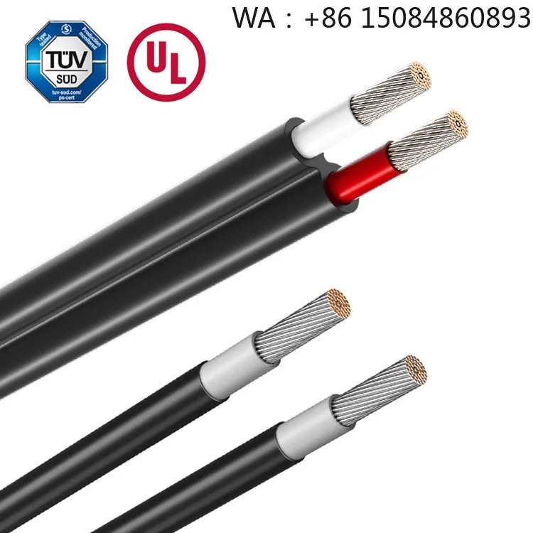 Twin Core Solar Cable 1x4/2x6mm² 1000V DC Red Black Copper Wire for  Solar Panel Photovoltaic Power Generation Wiring System