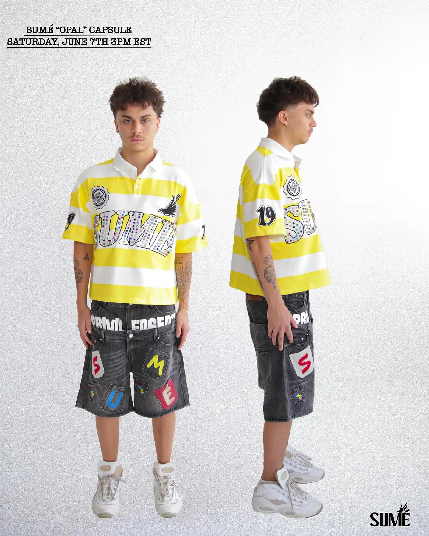 

Y2K Fashion Hip Hop Klein Stone Design Embroidery Long sleeves T Shirts Men Women Stripe Polo Shirt Retro Sume Letter Splicing