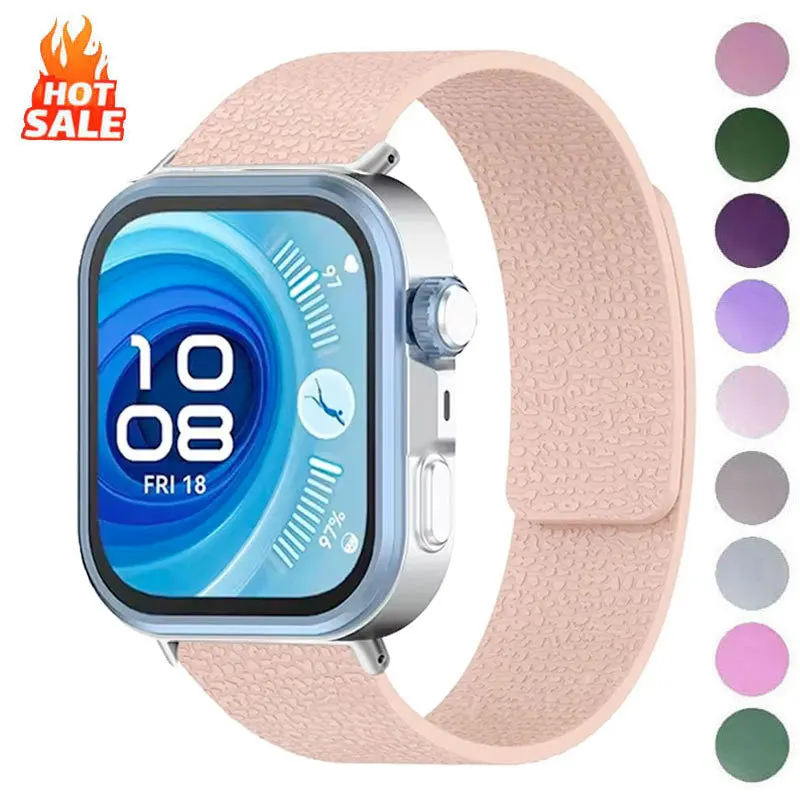 Magnetisches Silikonarmband für Huawei Watch Fit 4 Pro Ersatzgürtel Armband Schlaufenband Correa Huawei Watch Fit 4 Fit 3-Armband