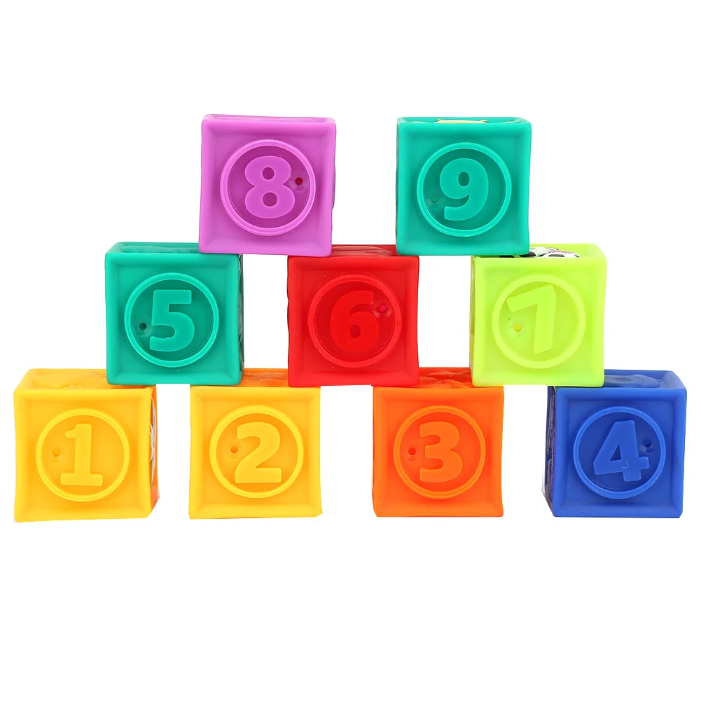 ZK20 Soft Blocks Kleinkind Kinder Baustein Spielset 9 Spielzeugblöcke