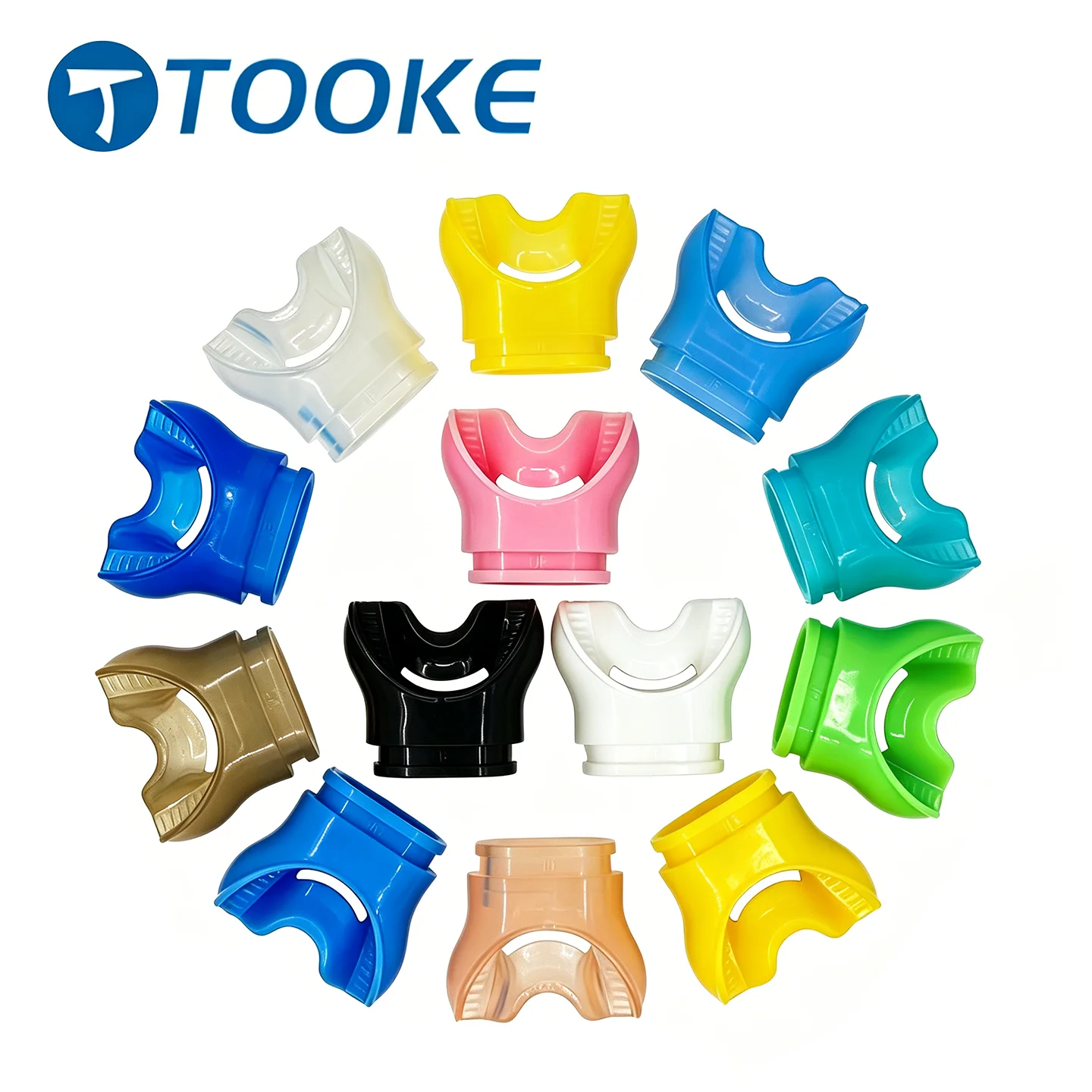 TOOKE Thermo Moldable Scuba Regulator Mouthpiece Custom Fit Soft Silicone Diving Second Stage Bite Mouth