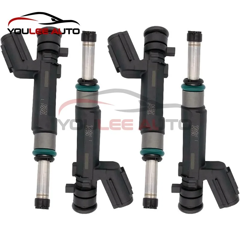 4Pcs 16600-1KT0A 166001KT0A 16600 1KT0A High Quality Fuel Injectors For Nissan Versa 2012-2019 Versa Note 2014-2016 1.6L HR16DE