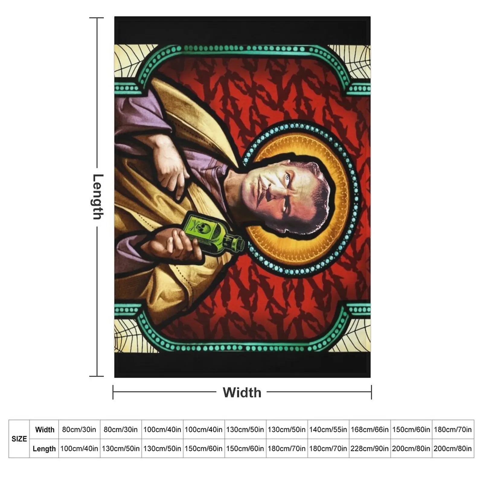 St. Vincent Price Throw Blanket Heavy Vintage warm for winter Blankets For Sofas Blankets