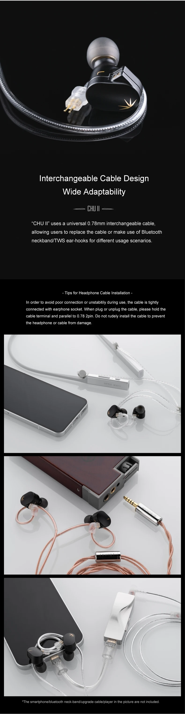 MOONDROP CHU II In-Ear-Kopfhörer, leistungsstarkes, dynamisches Treiber-IEMs, austauschbares Kabel – Detail 8