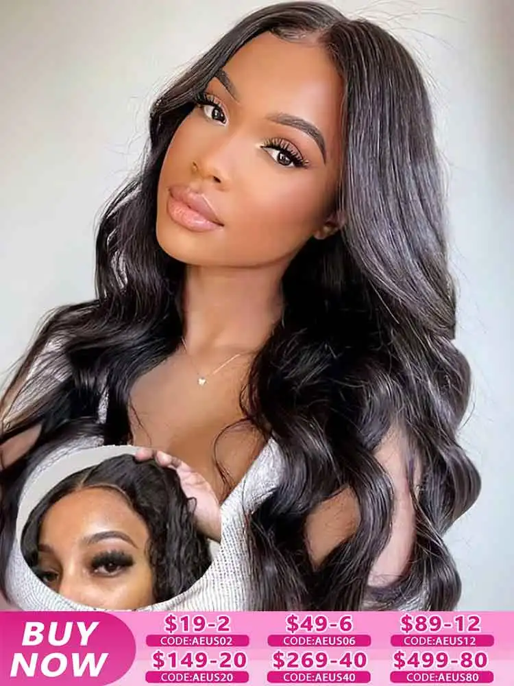 Wear and Go Wig Body Wave 13x4 13x6 HD Transparent Lace Front Wig Human Hair Pre Cut Glueless 6x4 5x5 Lace Wig Ready To Wear