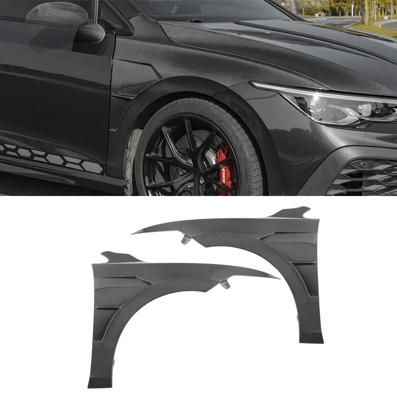 High quality Ventilation Body Kit Right Left Front Fender Suitable Carbon Fiber Door Fender For VW Golf 8 Mk8