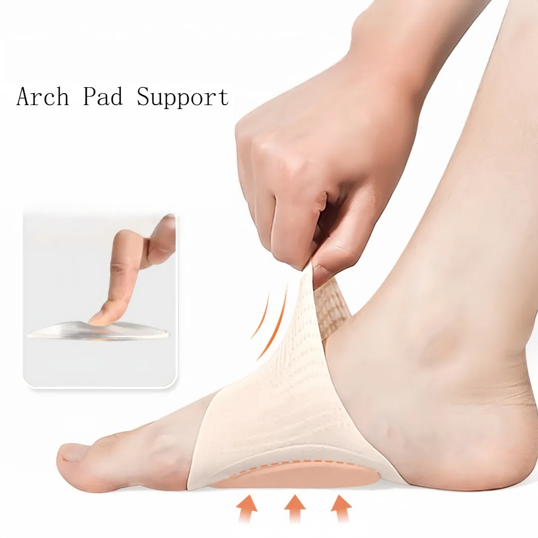 1 paire de coussinets de soutien de la semelle intérieure, attelles pour la Correction du pied plat, coussin de voûte haute, manches orthopédiques, coussinets de soulagement de la douleur plantaire
