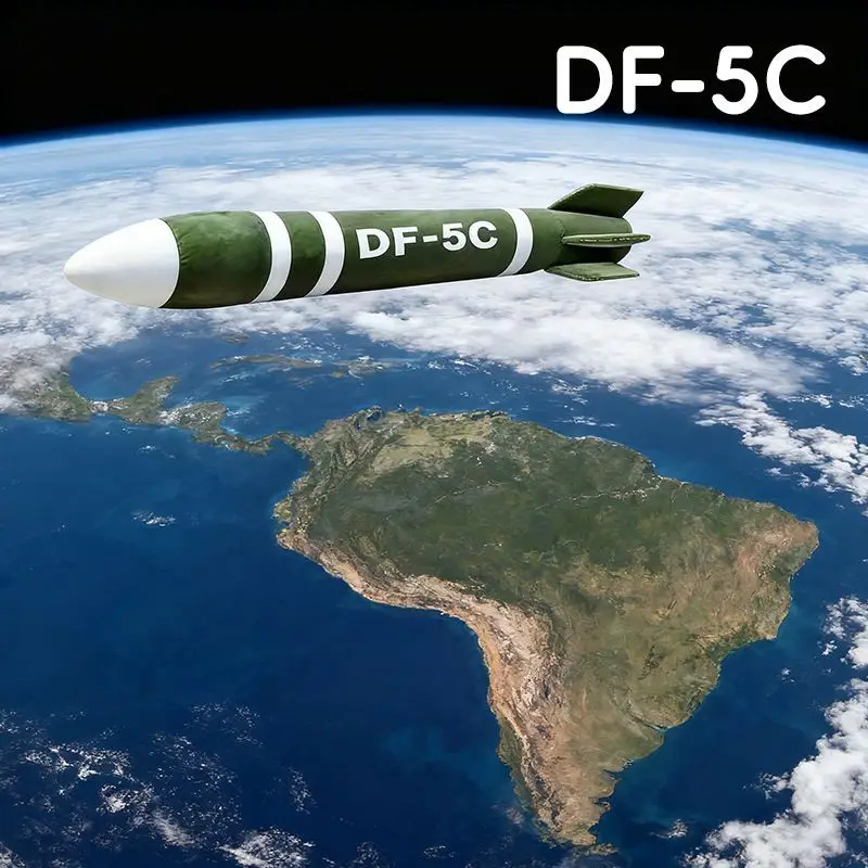 Bread Plush Kawaii Throw Pillows Dongfeng 5C Strategic Intercontinental Missile Pillow Sleeping Long Pillow Girl Birthday Gift