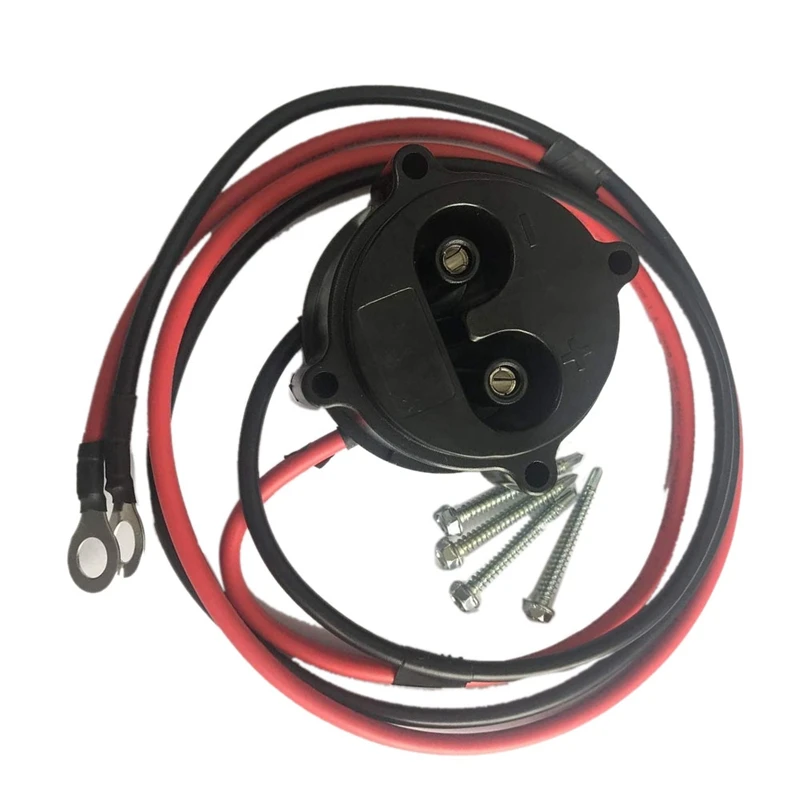 

Golf Cart MAC DC Charger Receptacle With Wires For Yamaha Electric G19 G22 48V JR1-H6181-02-00