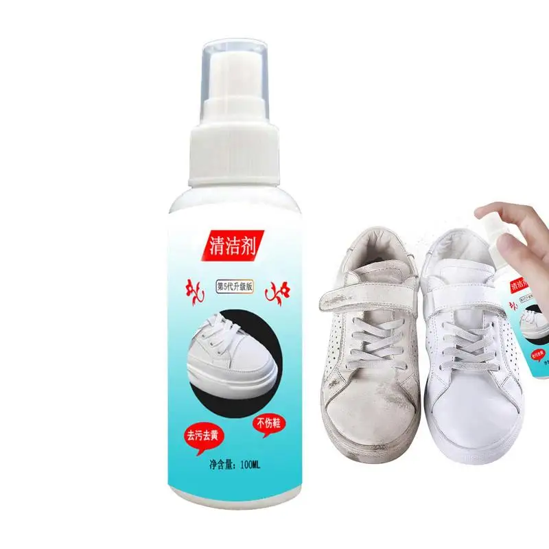 Shoe Cleaner Spray White Boot Cleaning Agent Yellow Stain Remover For Sneakers Waterproof Cleaning Spray household cleaning tool