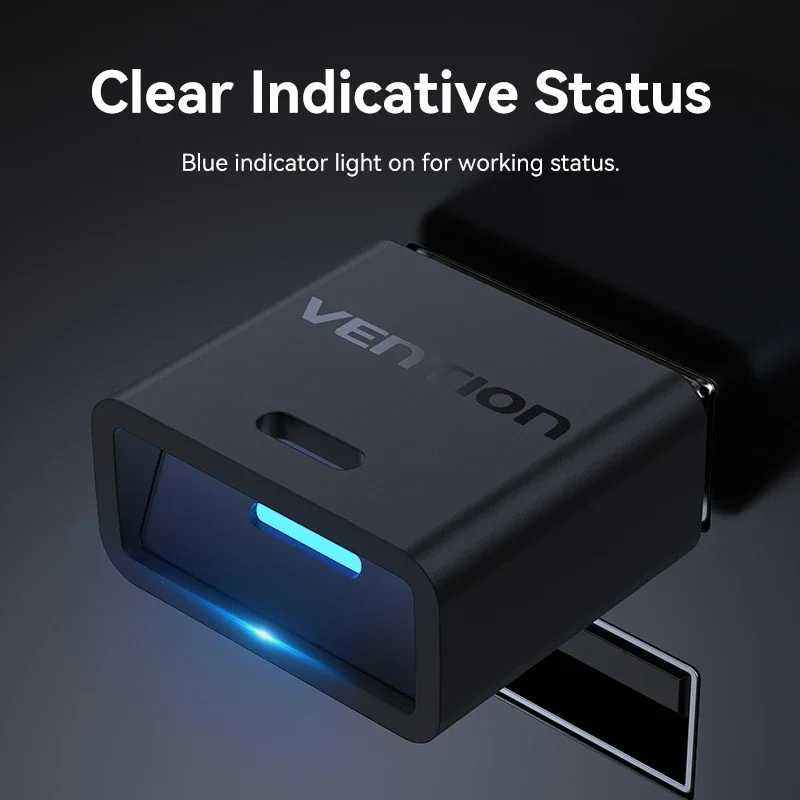 Vention USB Bluetooth-адаптер 5,3 5,4 ключ для ПК, динамик, беспроводная мышь, клавиатура, музыкальный аудиоприемник, передатчик Bluetooth