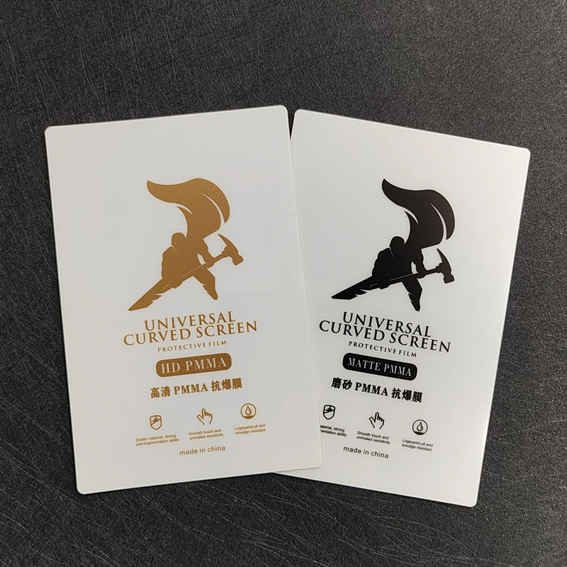 50pcs HD PMMA Explosion-Proof Film For Blade Cutting Machine Matte Antiknock Anti Impact NANO Film For Phone Screen Protector