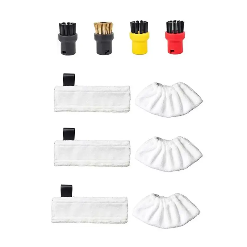 BAAN-Steam Bonnet, almohadillas triangulares para mopa a vapor, cepillo para Karcher SC1 SC2 SC3 SC4 SC5, piezas de repuesto, paño de microfibra para mopa