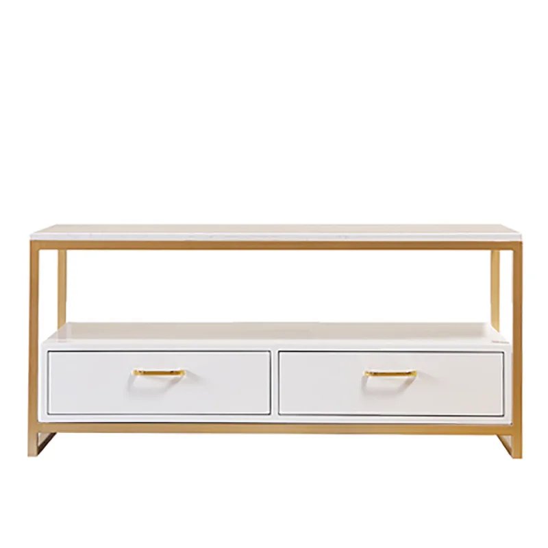 Simple living room sofa marble storage coffee table, small apartment simple household