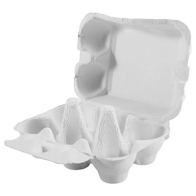 [A93Z!】 Paper Egg Cartons For Chicken Eggs Pulp Fiber Holder Bulk Holds 6 Count Eggs Farm Market Travel