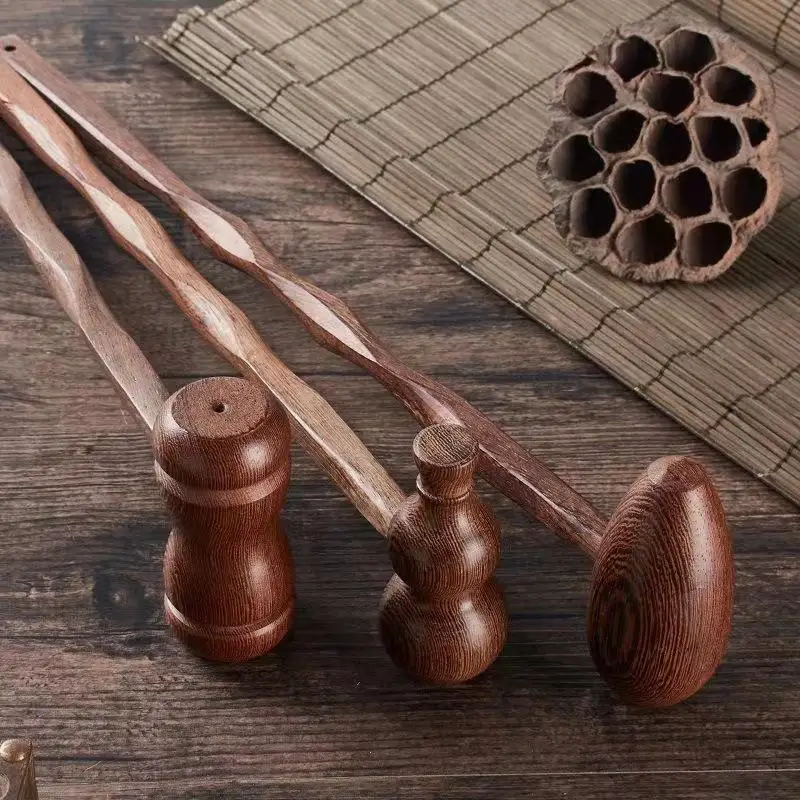 Massage Hammer Wooden Knock Back Meridian Back Neck Chicken Wing Wood Massager Health Hammer Tool view 3