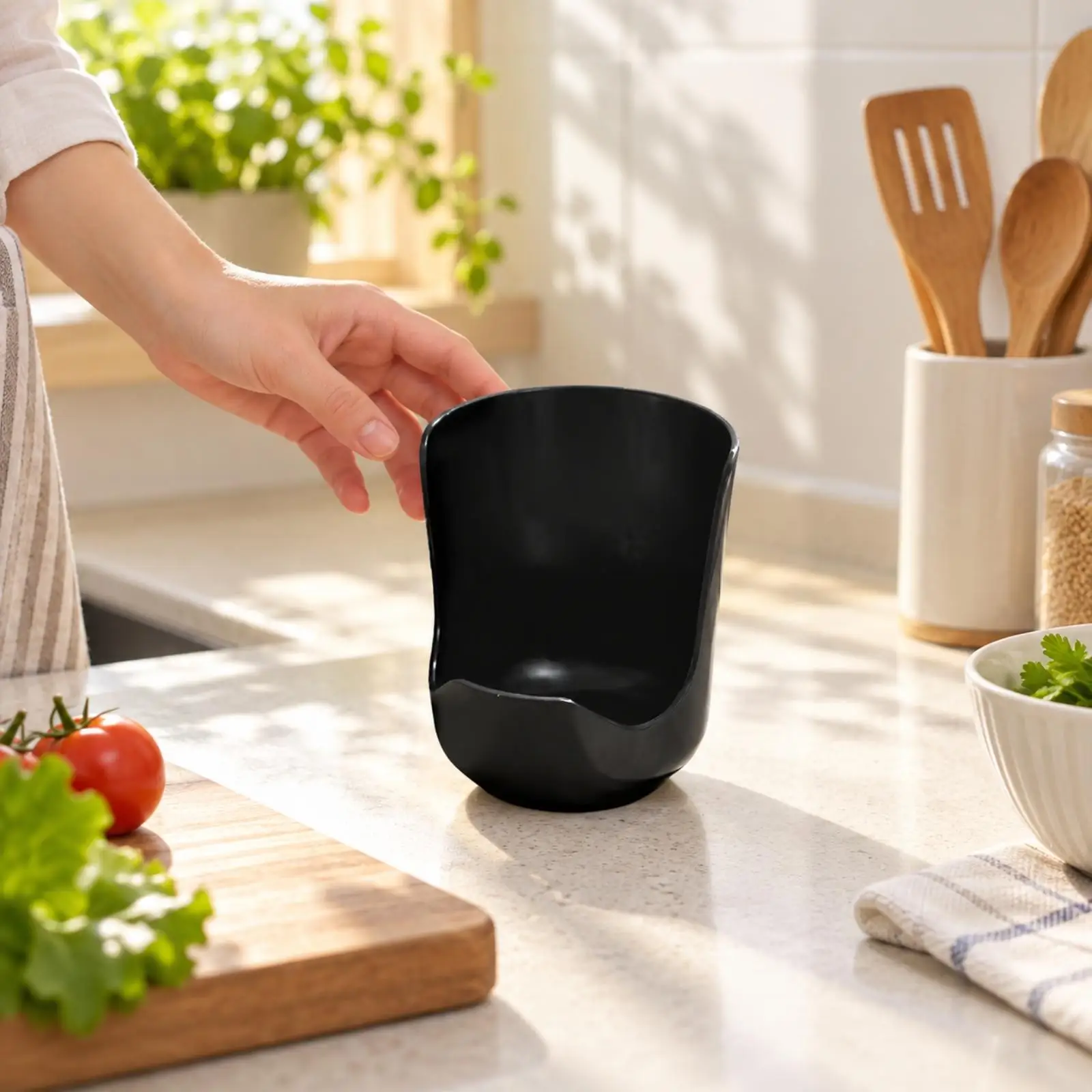 Lid and Utensil Holder Compact Kitchen Utensil Holder Pot Lid Stand Lightweight Upright for Cooking Prep
