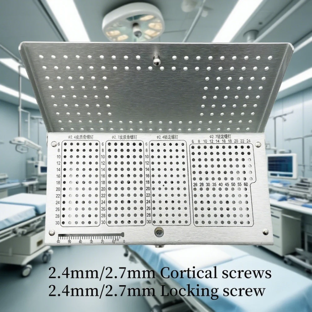 

Screw Rack Orthopedic Sterilization Case 2.4/2.7mm Screw Box Vet Veterinary Instrument Set Surgical Pet Animal Tools