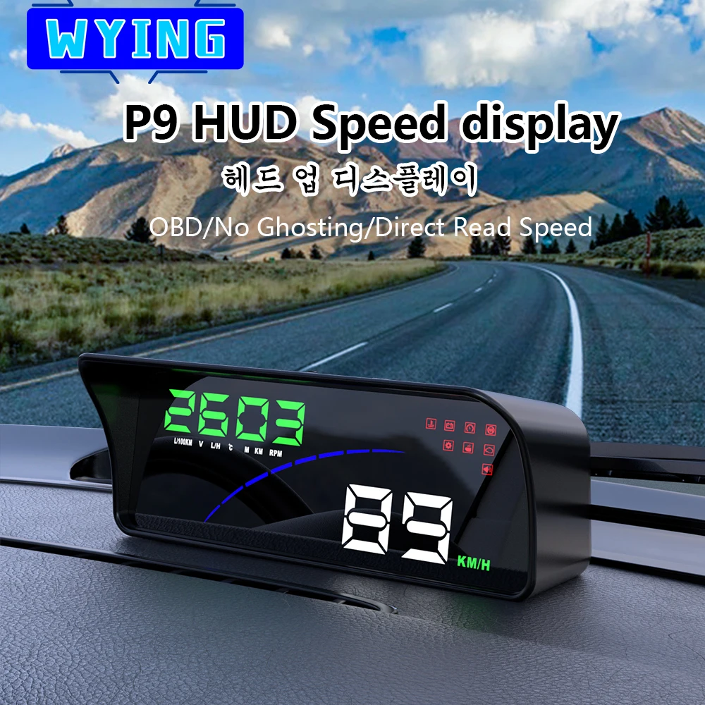 WYING P9 OBD2 Consumer Electronics Car Auto HUD Head Up Display Speedmeter Digital Windshield projection for cars