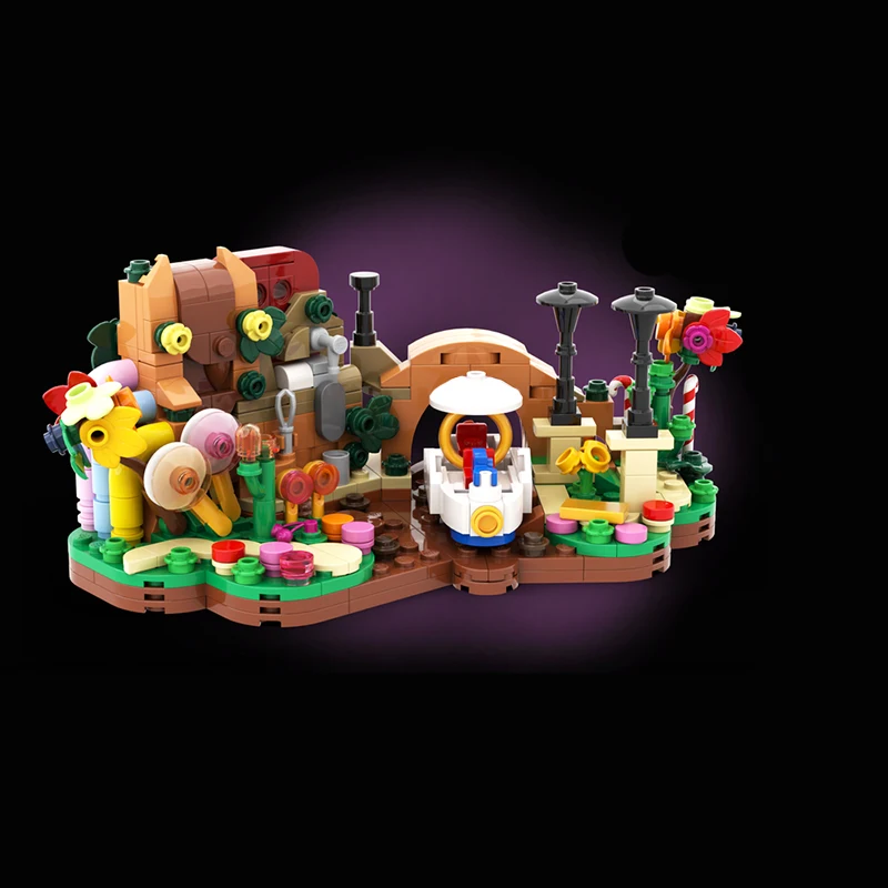 390pcs MOC Mini Willy Wonkas Chocolate Factory Ideas CUUSOO Model Building Blocks Construction Toys Christmas Gifts Brick Kids