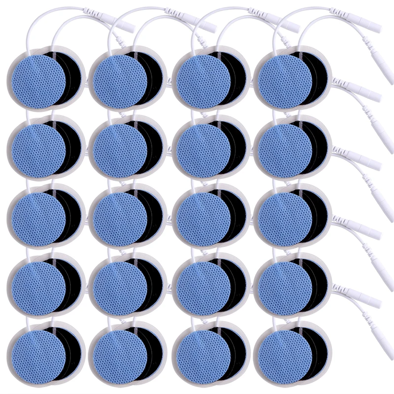 50/100pcs 32mm blue Electrode Pads for Electric Tens Digital Therapy Machine Replacement Pads Body Massager