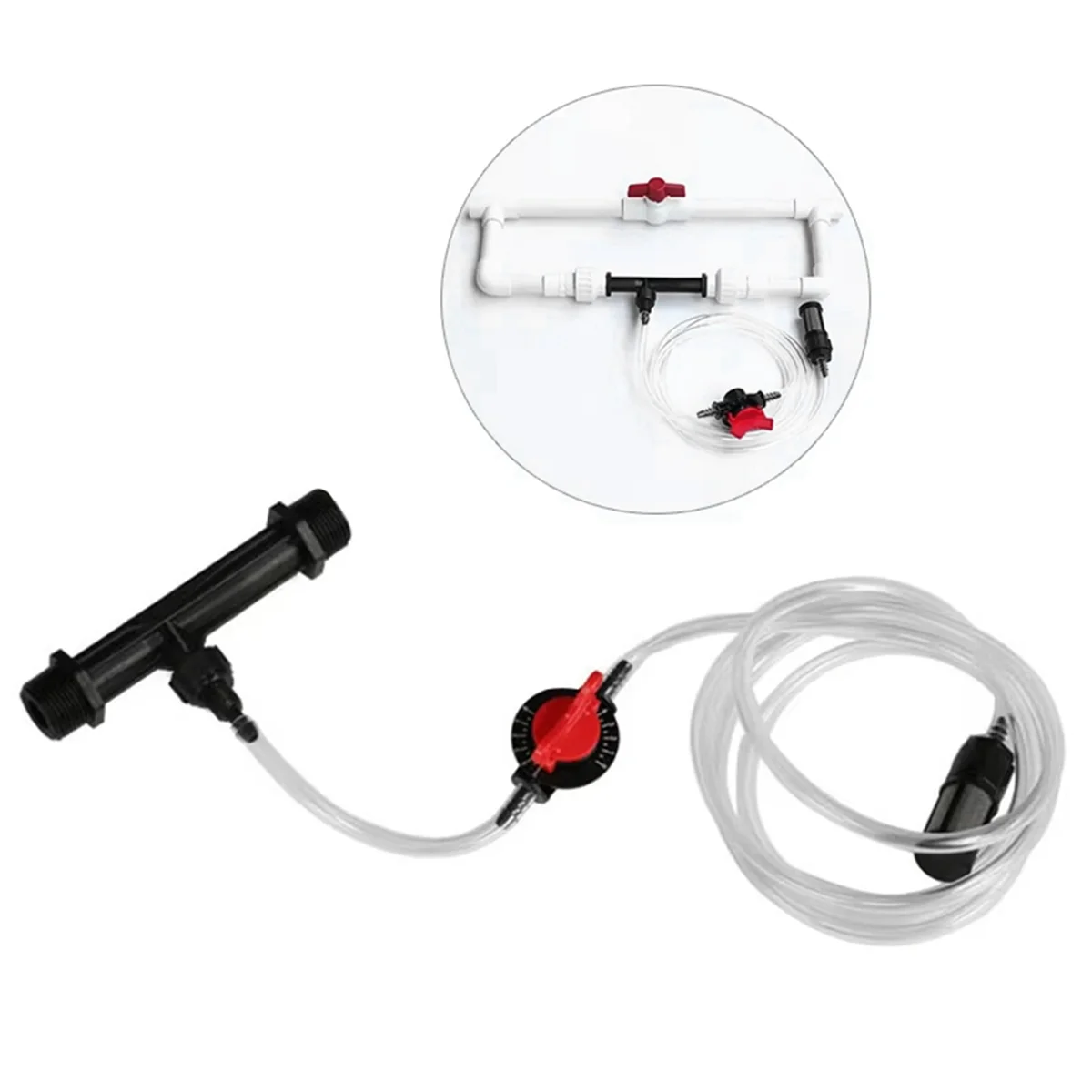 Y17A 1/2 Inch 3/4 Inch 1 Inch Venturi Ejector Male Thread Automatic Venturi Mixer Agriculture Drip Irrigation Device