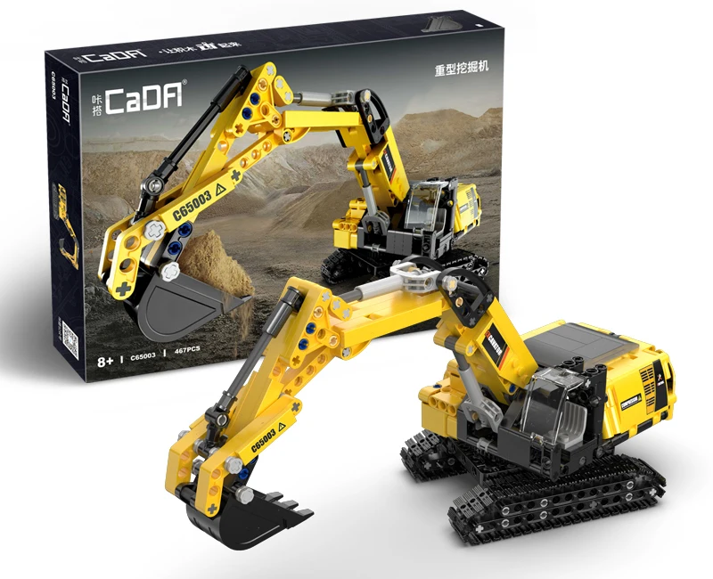 Cada 693 Stuks Stad Wiellader Auto Zware Mijnbouw Vrachtwagen Bouwstenen DIY Techniek Graafmachine Bricks Speelgoed Voor Kinderen Gift