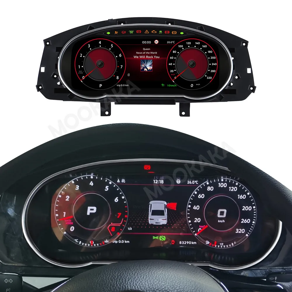 Car Digital LCD Instrument Cluster For Volkswagen Lamando 2015-2018 Dashboard Speedometer Virtual Cockpit Meter Screen Head Unit