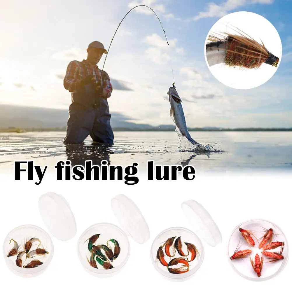 Insect Bait Lure Realistic Nymph Scud Fly 8#/10#/12#/14# Fishing Lures For Trout Fishing Artificial Insect Bait Lure Scud W A1S0