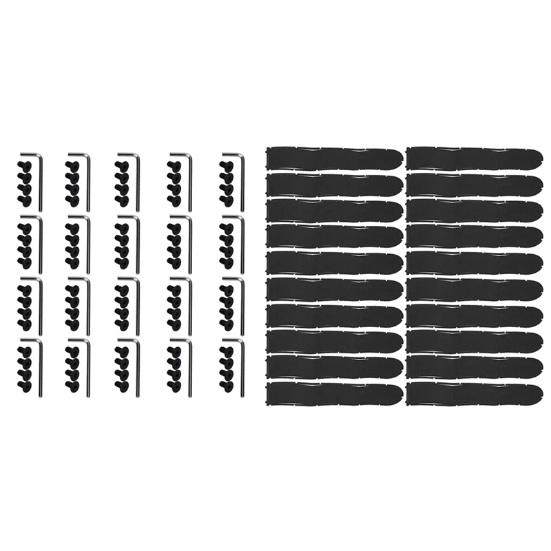 

40 Set Electric Scooter Accessories: 20 Set Handlebar Front Fork Tube Screws & 20 Set Battery Cover Waterproof Seal